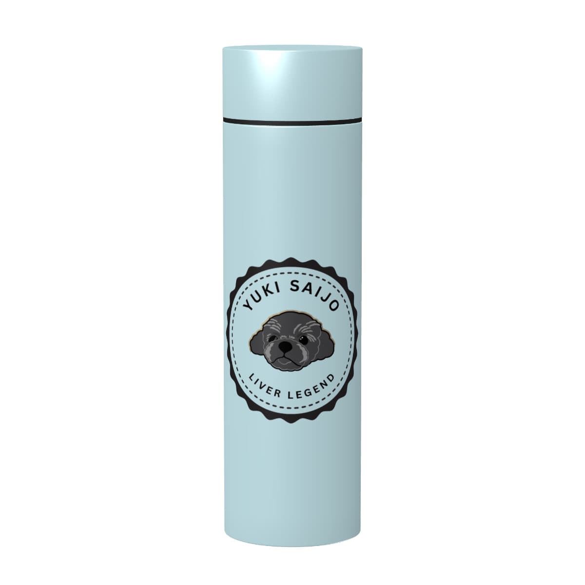 ステンレスボトル(370ml)(水色)